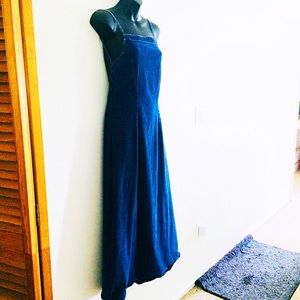 Long Denim Dress Backless spaghetti strap sexy !